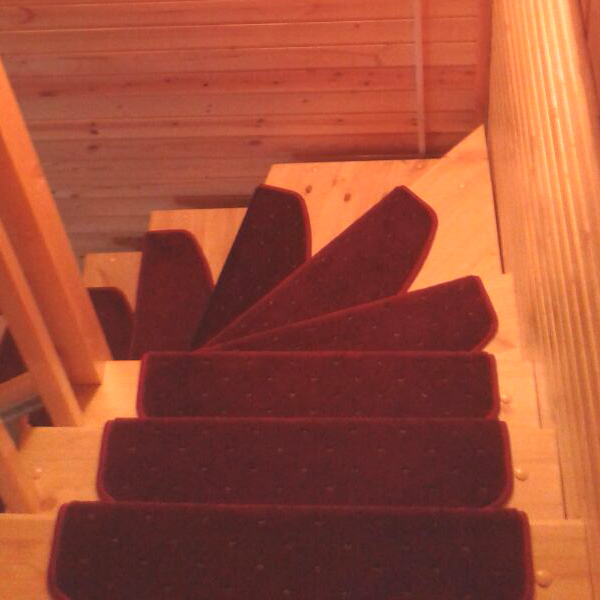Ковровые накладки на лестницу Барс бордовый