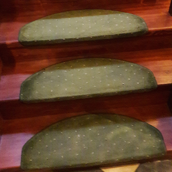 Ковровые накладки на лестницу Барс зелёный